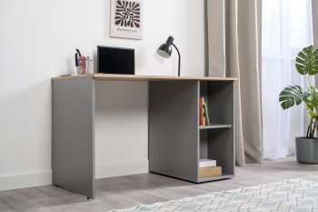 Стол письменный Лайт 12.163. серый (Моби) в Реж - rezh.mebel-e96.ru