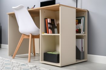 Стол письменный Лайт 12.163. сатин (Моби) в Реж - rezh.mebel-e96.ru