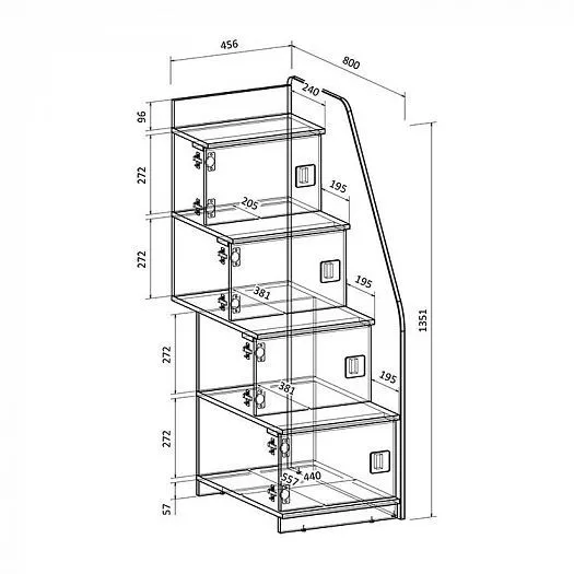 Двухъярусная кровать Легенда D605.3 (190*75) в Реж - rezh.mebel-e96.ru