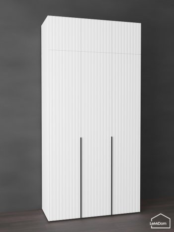 Шкаф с антресолью 1200 мм Linnea MHR-3A-1 2450х1200х510 (Белый-М 11.1.1) в Реж - rezh.mebel-e96.ru