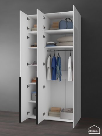 Шкаф с антресолью 1200 мм Linnea MHR-3A-1 2450х1200х510 (Белый-М 11.1.2) в Реж - rezh.mebel-e96.ru