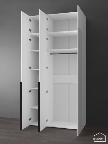 Шкаф с антресолью 1200 мм Linnea MHR-3A-1 2450х1200х510 (Белый-М 11.1.1) в Реж - rezh.mebel-e96.ru