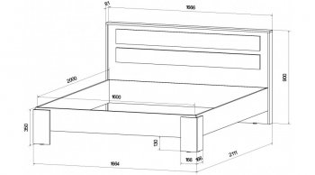 Спальный гарнитур Ленора вотан/кашемир, модульный (Лин) в Реж - rezh.mebel-e96.ru