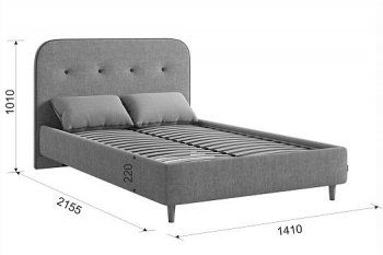 Кровать с основанием Лео 120х200 см (Мебельсон) в Реж - rezh.mebel-e96.ru