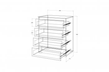 Комод Лиана графит (Зарон) в Реж - rezh.mebel-e96.ru