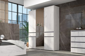 Шкаф 1600 мм Лиана графит (Зарон) в Реж - rezh.mebel-e96.ru