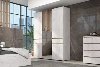 Шкаф 1600 мм Лиана золотой (Зарон) в Реж - rezh.mebel-e96.ru