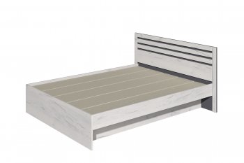 Кровать двуспальная Лиана графит (Зарон) в Реж - rezh.mebel-e96.ru