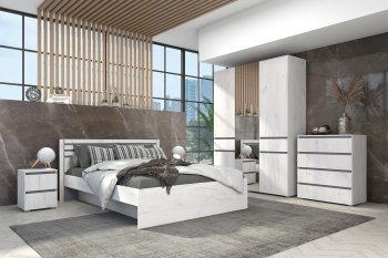 Спальный гарнитур Лиана графит, модульный (Зарон) в Реж - rezh.mebel-e96.ru