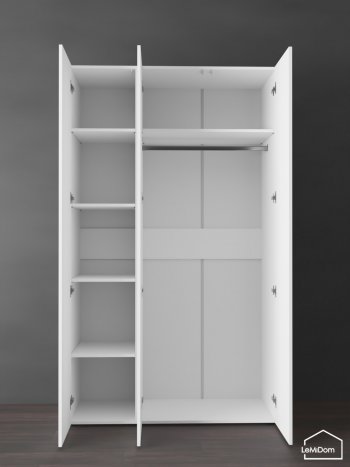 Шкаф Linnea MHR-3PO-1 2050х1200х510 (Белый-М 11.1.1) в Реж - rezh.mebel-e96.ru