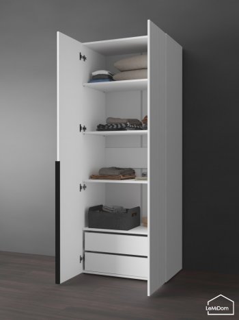 Шкаф Linnea MHR-2-4 2050х800х510 (Белый-М 11.1.1) в Реж - rezh.mebel-e96.ru