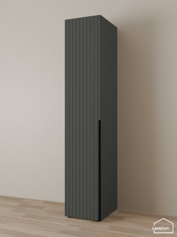 Шкаф Linnea MHR-1-2 2050х400х510 (Графит-М 11.1.25) в Реж - rezh.mebel-e96.ru