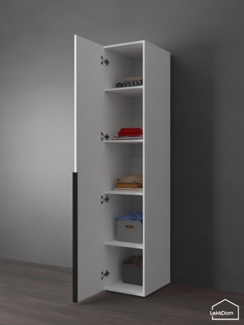 Шкаф Linnea MHR-1-2 2050х400х510 (Белый-М 11.1.2) в Реж - rezh.mebel-e96.ru