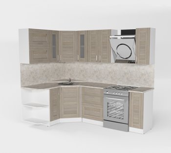 Кухонный гарнитур Лира оптима 1500х1800 мм (Герда) в Реж - rezh.mebel-e96.ru