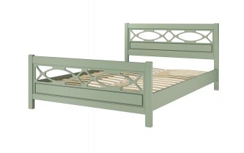 Кровать из массива Лоренса Зеленый самшит (БМ) в Реж - rezh.mebel-e96.ru