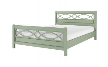 Кровать из массива Лоренса Зеленый самшит (БМ) в Реж - rezh.mebel-e96.ru