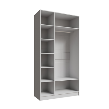 Шкаф Мадрид 1200 мм без зеркала белый (Текс) в Реж - rezh.mebel-e96.ru