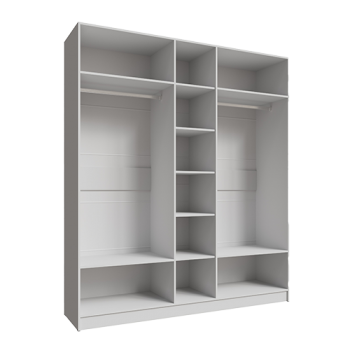 Шкаф Мадрид 2000 мм без зеркала, белый (Текс) в Реж - rezh.mebel-e96.ru