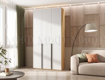 Шкаф 1200 мм Марвэл крафт/белый (Миф) в Реж - rezh.mebel-e96.ru