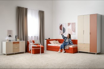 Набор детской мебели Марвэл модульный, бел. (Моби) в Реж - rezh.mebel-e96.ru