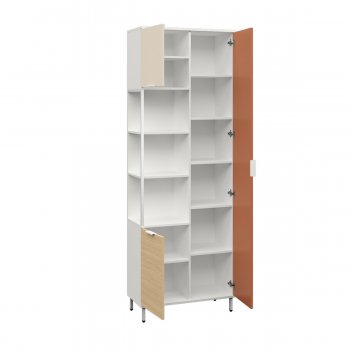 Шкаф комбинированный Марвэл 13.22 бел (Моби) в Реж - rezh.mebel-e96.ru