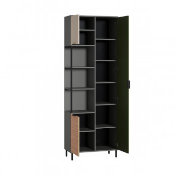 Шкаф комбинированный Марвэл 13.22 сер (Моби) в Реж - rezh.mebel-e96.ru