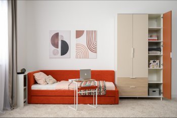 Набор детской мебели Марвэл модульный, бел. (Моби) в Реж - rezh.mebel-e96.ru