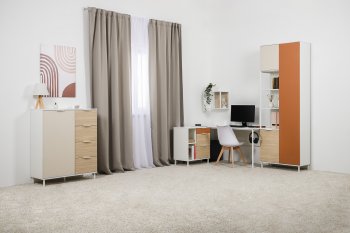 Набор детской мебели Марвэл модульный, бел. (Моби) в Реж - rezh.mebel-e96.ru