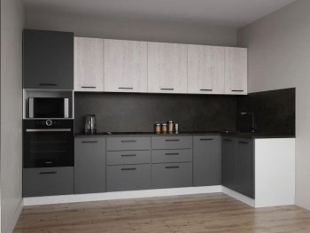 Угловой кухонный гарнитур Меренга 3200*1400 мм, МДФ Sanvut в Реж - rezh.mebel-e96.ru