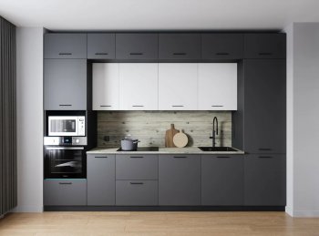 Кухонный гарнитур Меренга 3400 мм МДФ (Санвут) в Реж - rezh.mebel-e96.ru