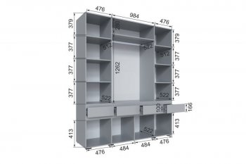Шкаф 2000 мм Мерида серый камень/графит (Микон) в Реж - rezh.mebel-e96.ru