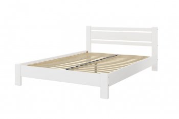 Кровать из массива Милс белый античный (БМ) в Реж - rezh.mebel-e96.ru