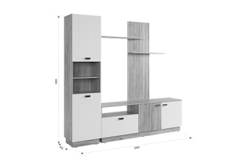 Стенка Моди К1 (Мебельсон) в Реж - rezh.mebel-e96.ru