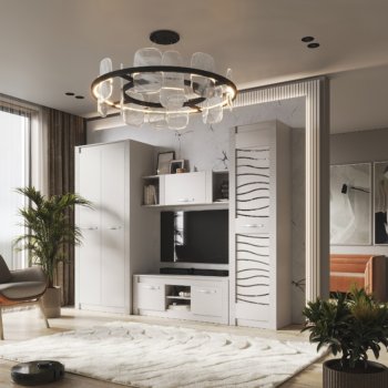 Стенка Монако Кашемир комп.3 (модульная) (БТС) в Реж - rezh.mebel-e96.ru