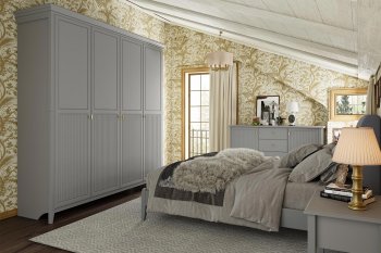 Спальный гарнитур Никеа модульный антрацит (БМ) в Реж - rezh.mebel-e96.ru