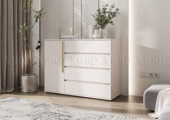 Комод 1 дверь 4 ящика (1200) Норд, кашемир (Миф) в Реж - rezh.mebel-e96.ru