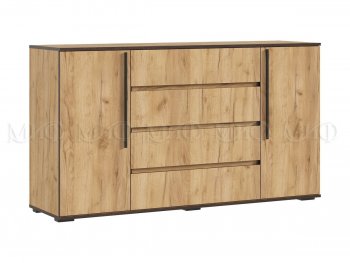Комод 2 двери 4 ящика (1600) Норд, крафт (Миф) в Реж - rezh.mebel-e96.ru