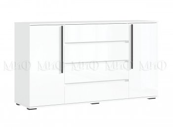 Комод 2 двери 4 ящика (1600) Норд, белый (Миф) в Реж - rezh.mebel-e96.ru