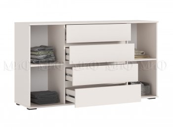 Комод 2 двери 4 ящика (1600) Норд, кашемир (Миф) в Реж - rezh.mebel-e96.ru