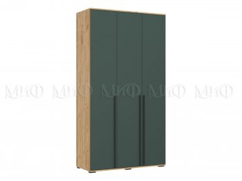 Шкаф 1200 мм 3-х ств. Норд дуб крафт/изумруд (Миф) в Реж - rezh.mebel-e96.ru