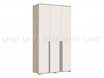 Шкаф 1200 мм 3-х ств. Норд крафт серый/кашемир (Миф) в Реж - rezh.mebel-e96.ru
