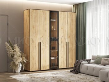 Шкаф Норд+ пенал со стеклом (Миф) в Реж - rezh.mebel-e96.ru