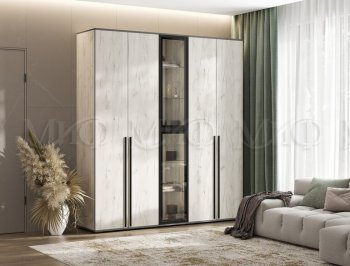 Шкаф Норд+ пенал со стеклом (Миф) в Реж - rezh.mebel-e96.ru