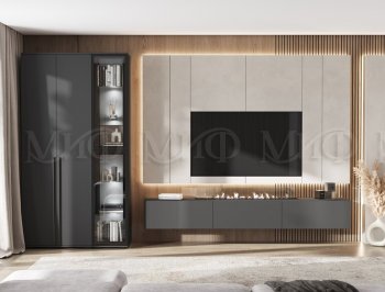 Стенка Норд графит (Миф) в Реж - rezh.mebel-e96.ru