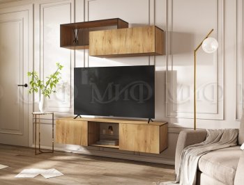Стенка Норд-1 дуб крафт (Миф) в Реж - rezh.mebel-e96.ru
