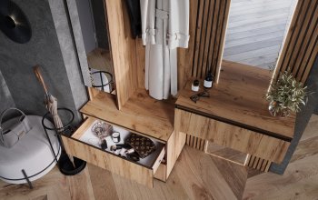 Шкаф 800+Тумба с зеркалом Норд (Миф) в Реж - rezh.mebel-e96.ru