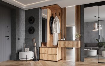 Прихожая+Тумба с зеркалом Норд (Миф) в Реж - rezh.mebel-e96.ru