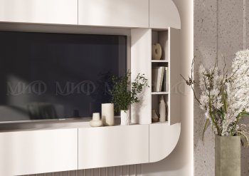 Стенка Норд (Зона ТВ), кашемир (Миф) в Реж - rezh.mebel-e96.ru