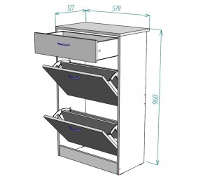 Обувница W21 (ДВ) в Реж - rezh.mebel-e96.ru