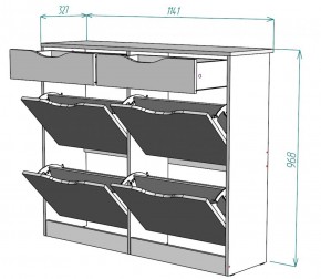 Обувница W26 (ДВ) в Реж - rezh.mebel-e96.ru